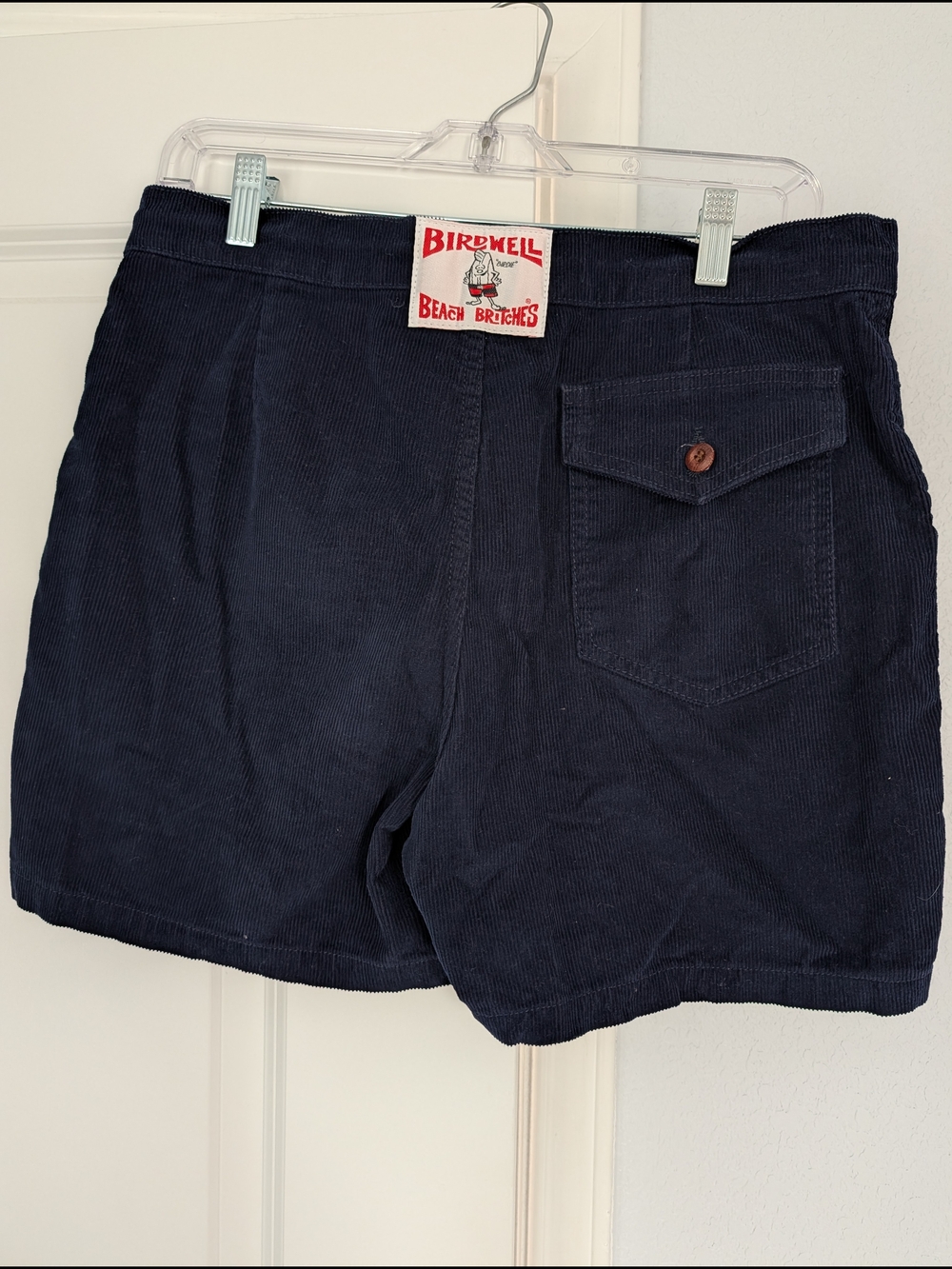 Birdwell Navy Corduroy Beach Britches Men's Shorts